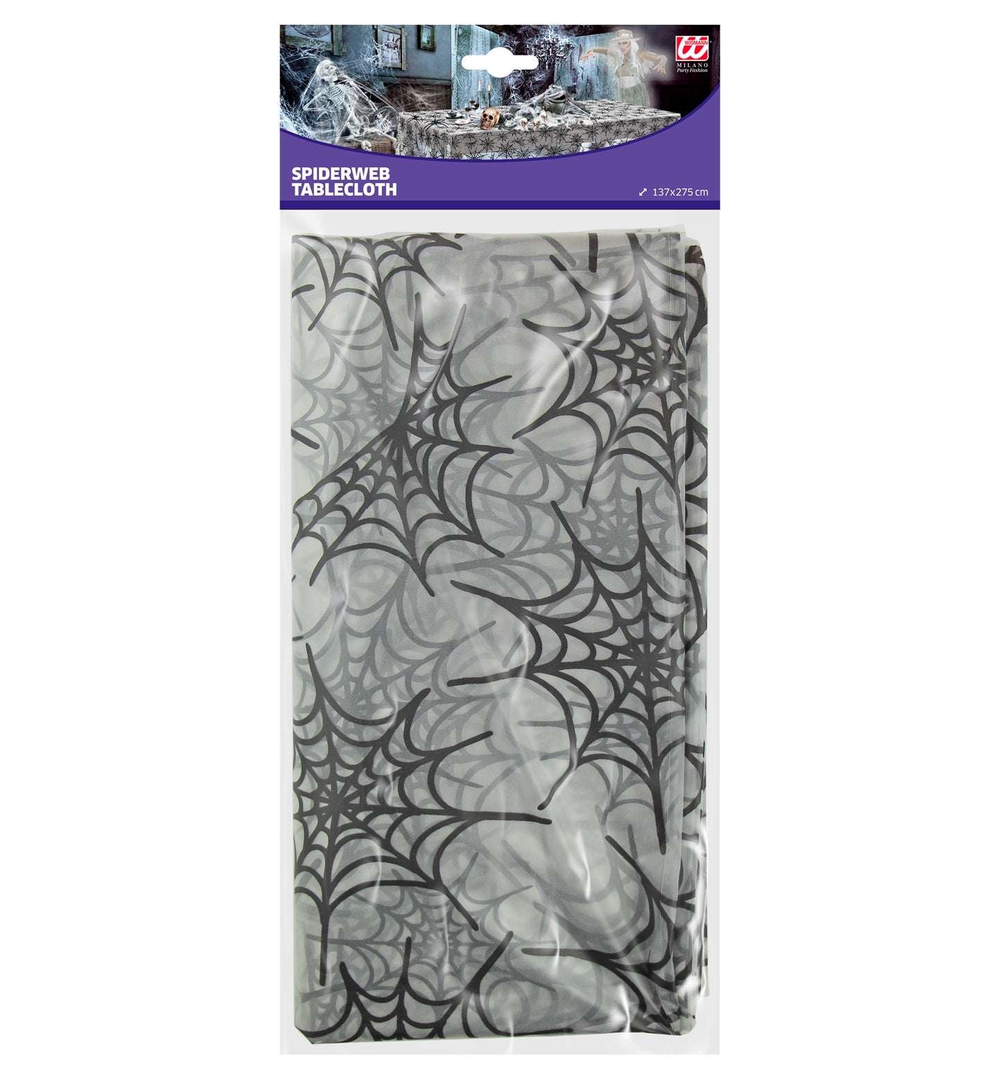 das-kost-mland-dekorationen-spinnennetz-tischdecke-schwarz-137x275cm image 3