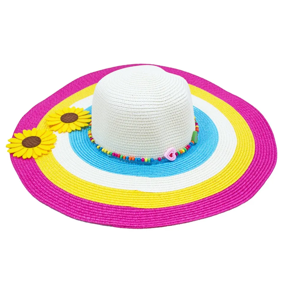 das-kost-mland-accessoires-big-flower-sommerhut-weiss-pink-55cm image 1