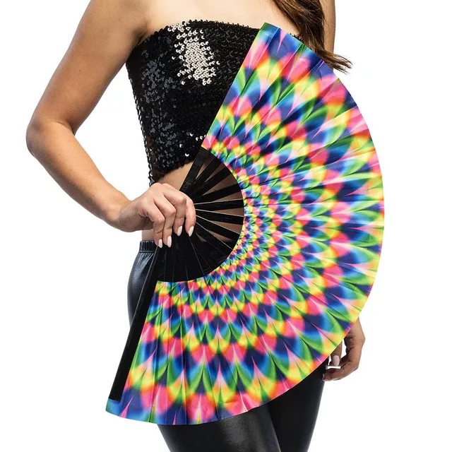 das-kost-mland-accessoires-handf-cher-rave-rush-64cm-uv-regenbogen image 1