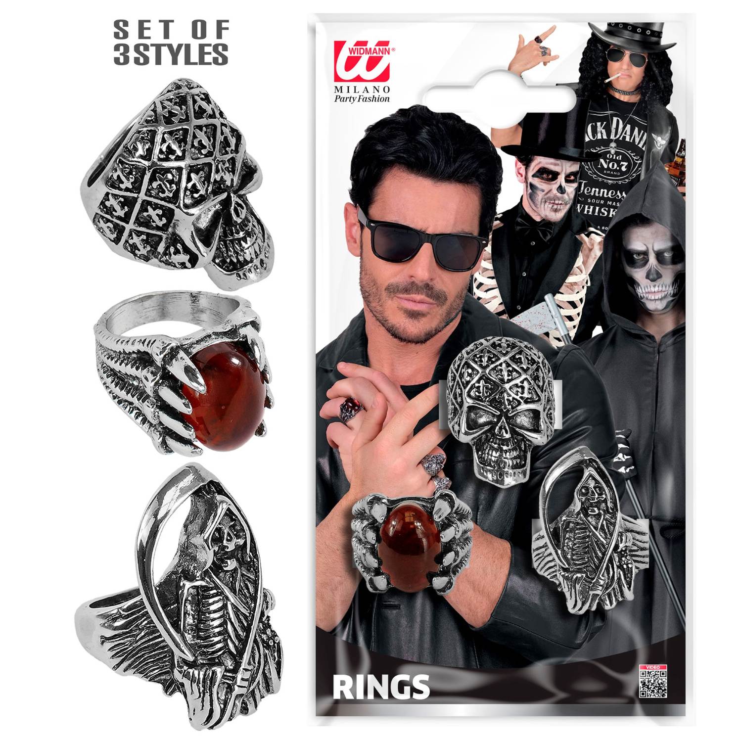 das-kost-mland-halloween-ringe-3-teilig-silber-totenkopf image 6