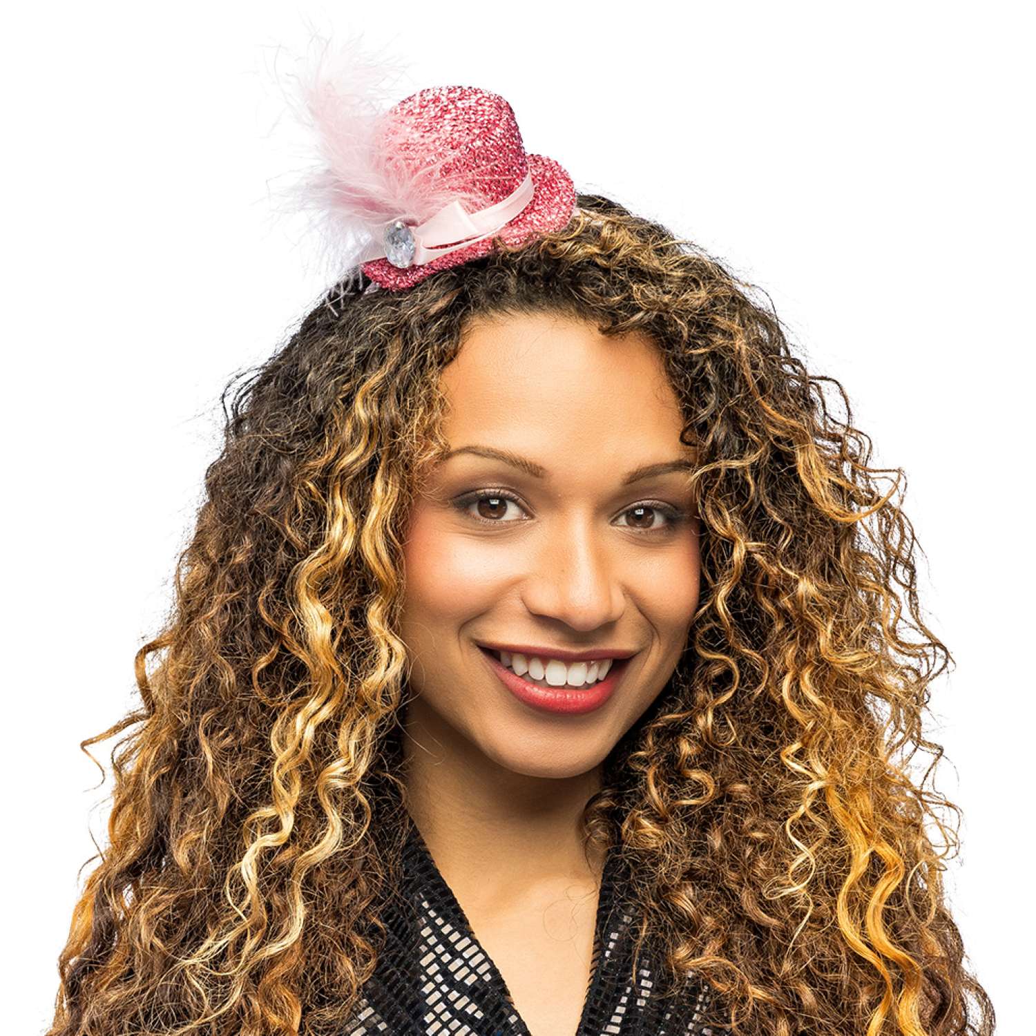 das-kost-mland-diadem-glitter-haarreif-mini-hut-glitzer-fasc image 8
