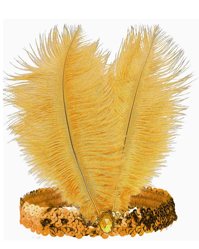 das-kost-mland-charleston-stirnband-gold-pailletten-federn-20er image 1