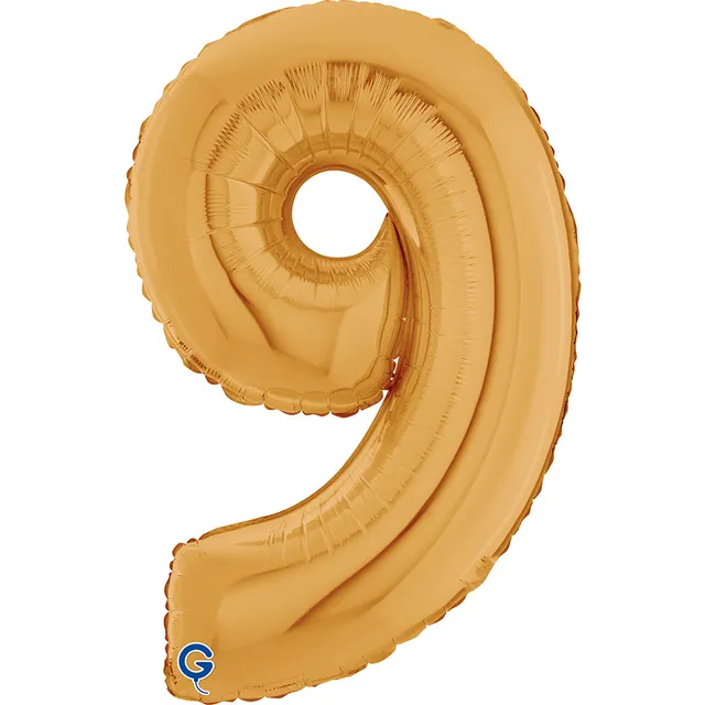 das-kost-mland-riesenzahl-folienballon-gold-zahl-9-66-cm image 1