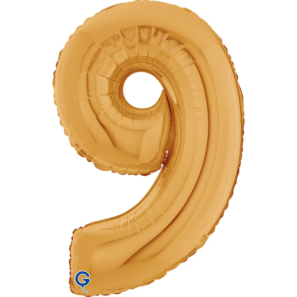 das-kost-mland-riesenzahl-folienballon-gold-zahl-9-66-cm image 1