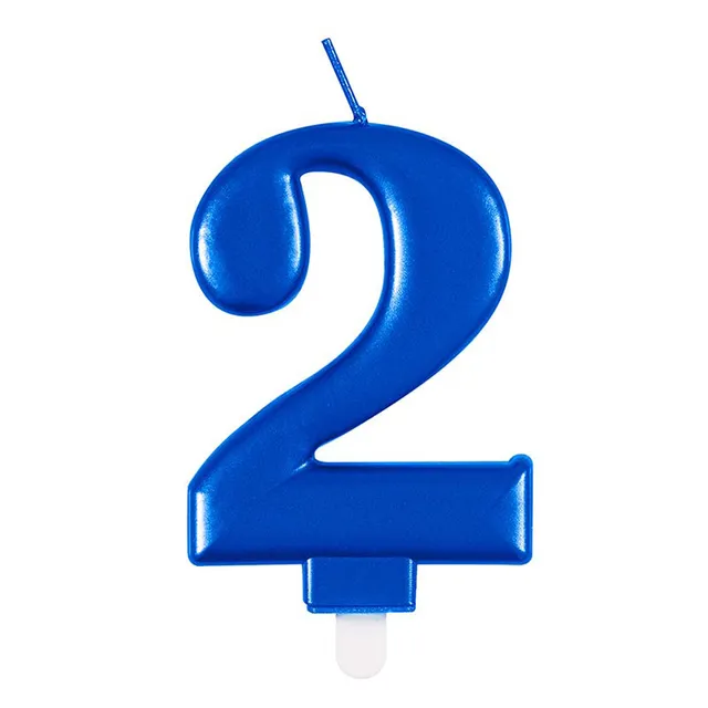 das-kost-mland-zahlenkerze-blau-2-tortenkerze-geburtstag image 1