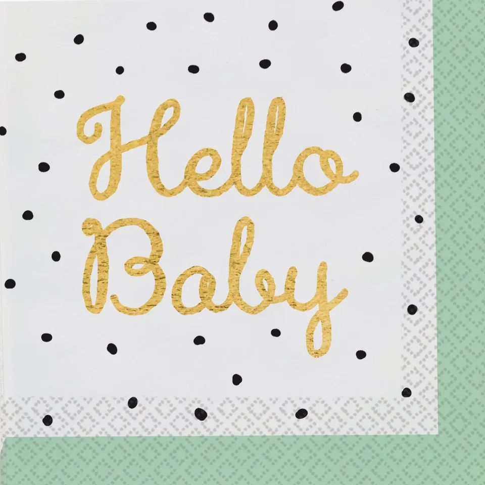 das-kost-mland-hello-baby-partydeko-8-becher-papier image 1