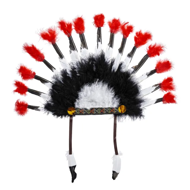 das-kost-mland-indianer-kopfschmuck-federn-kost-m-accessoire image 1