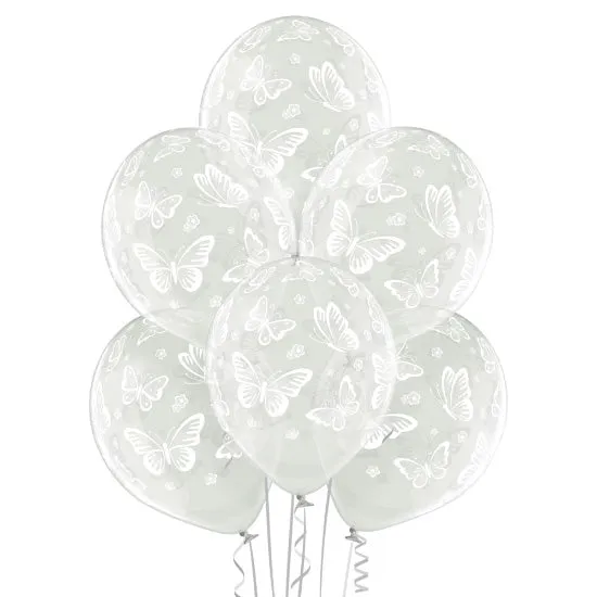 das-kost-mland-dekorationen-schmetterlinge-luftballon-30cm-6-stk-latex image 1