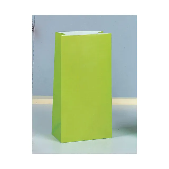 papiert-te-uni-25x12x9cm-lime-green-12-st-ck-party image 1