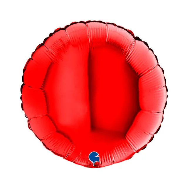 das-kost-mland-uni-folienballon-18-46cm-rot-rund image 1