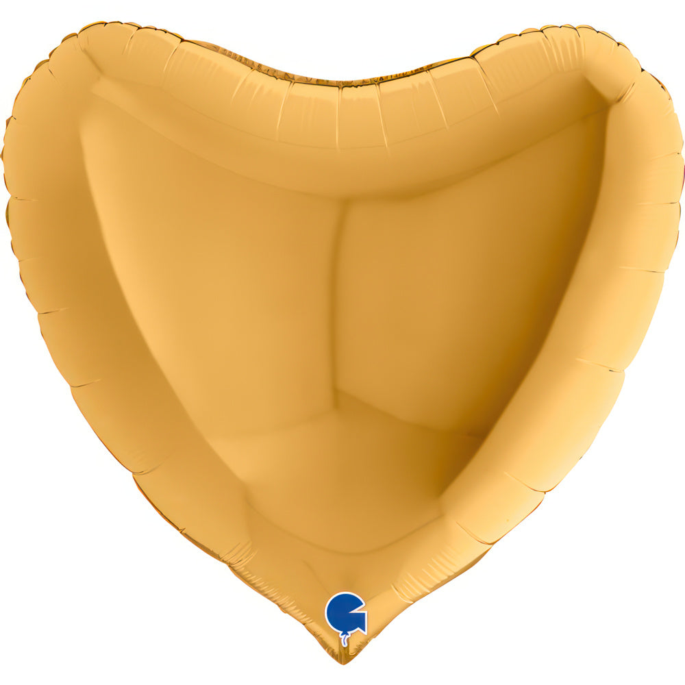 grabo-folienballon-uni-herz-gold-91-cm-dekoration image 1