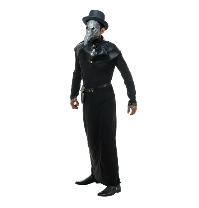 das-kost-mland-pestdoktor-kost-m-herren-3-tlg-schwarz-l image 1