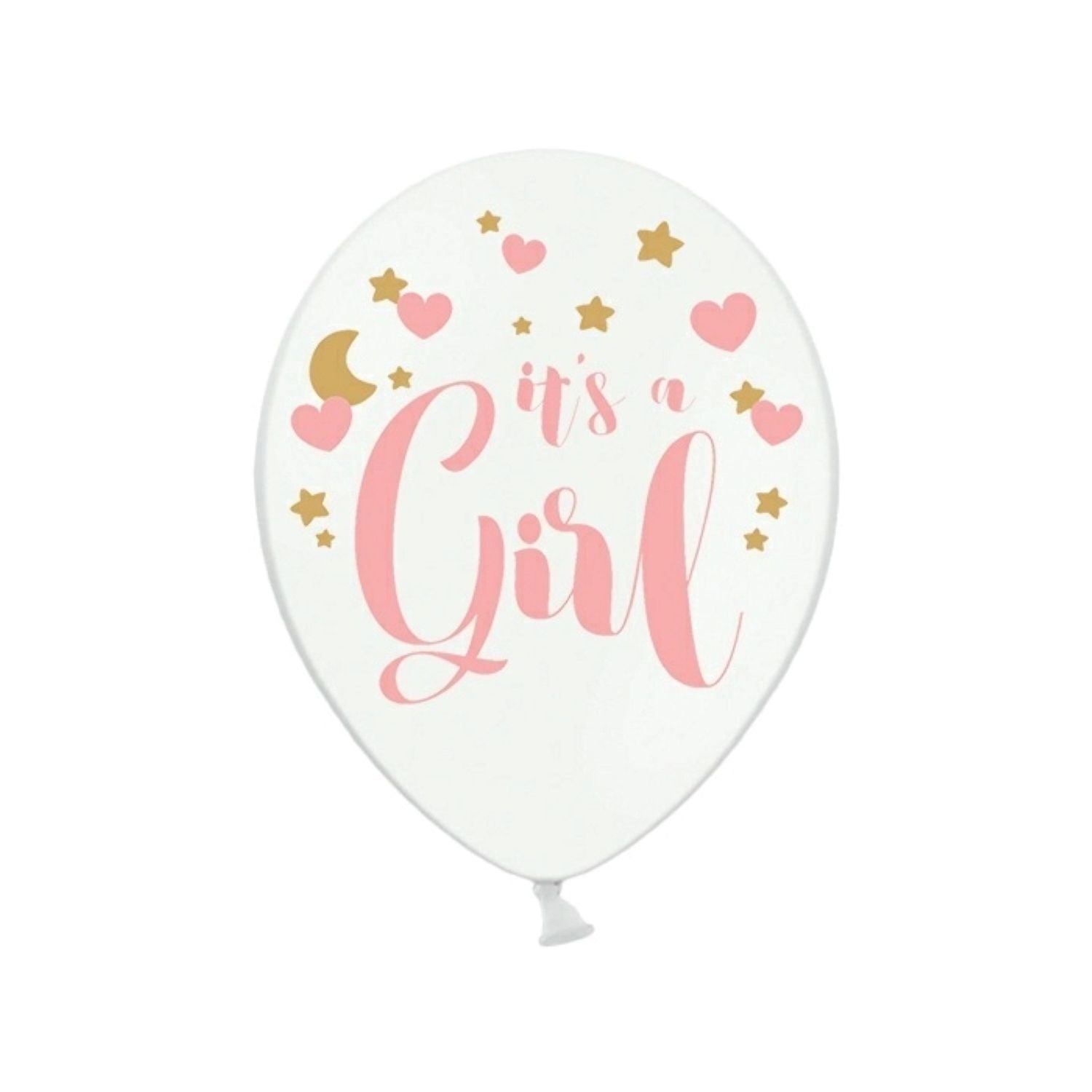 das-kost-mland-it-s-a-girl-luftballon-wei-30cm-6-stk image 1