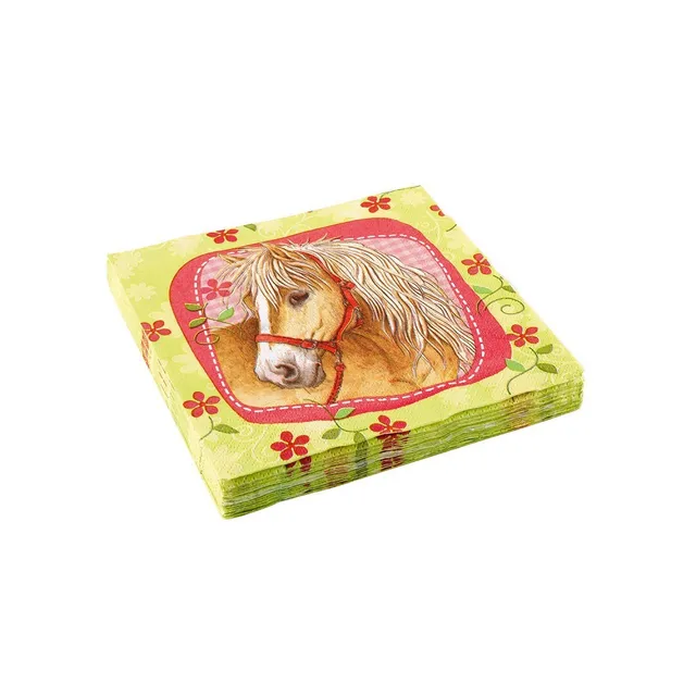 das-kost-mland-charming-horses-servietten-20-stk-pferde image 1