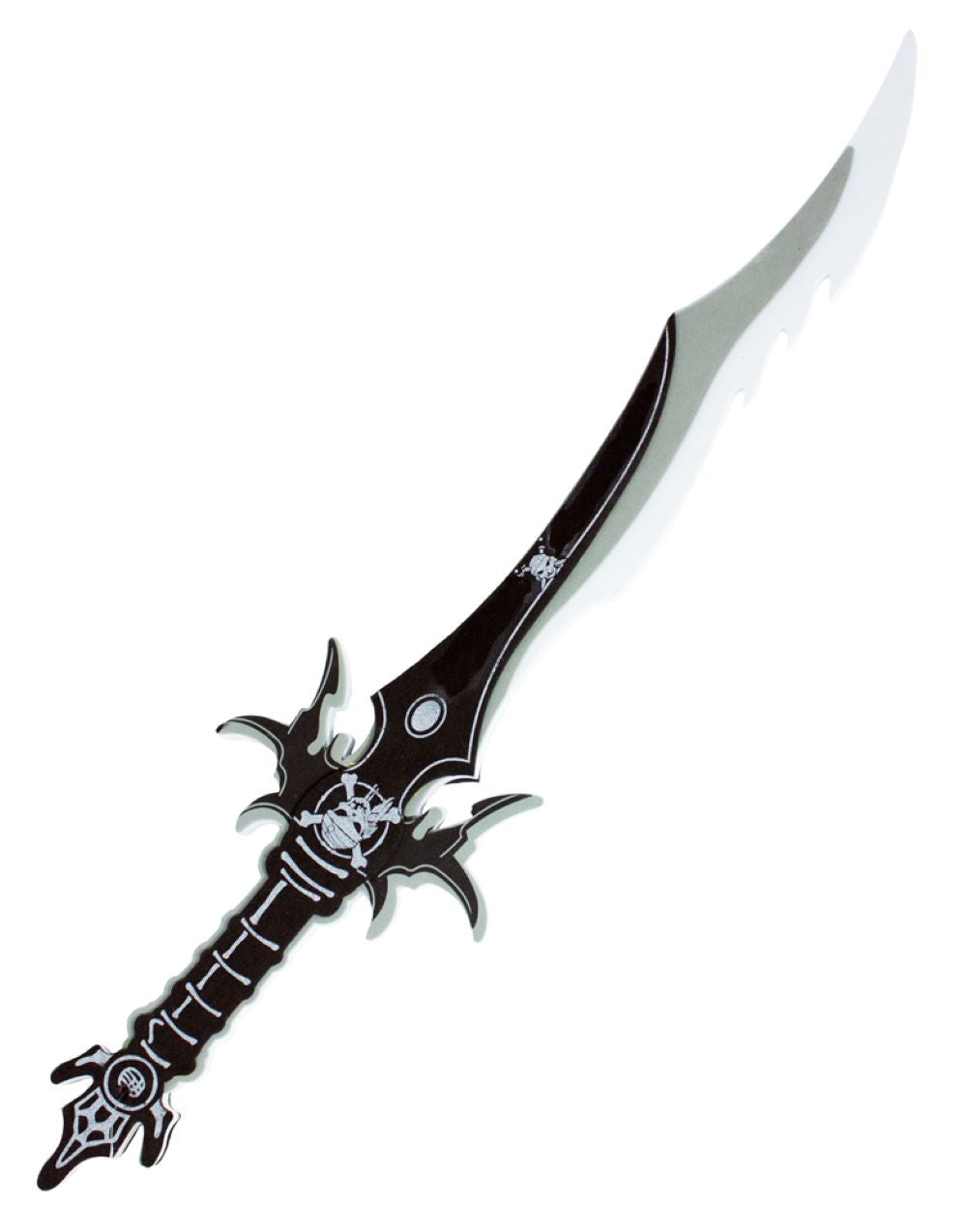 das-kost-mland-piratenschwert-schaumstoff-66cm-schwarz-grau-gezackt image 1
