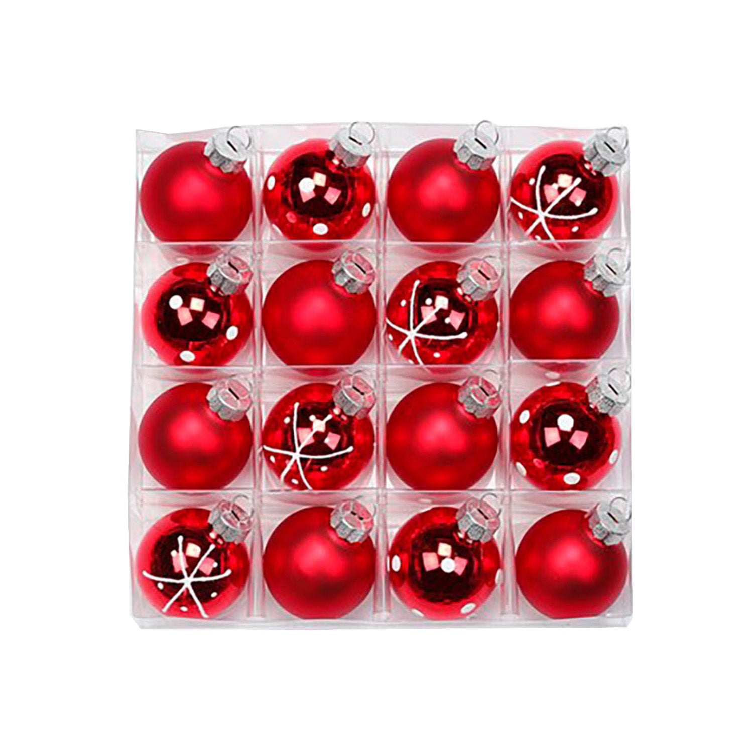 das-kost-mland-merry-red-weihnachtskugeln-rot-4cm-16-st-ck image 2