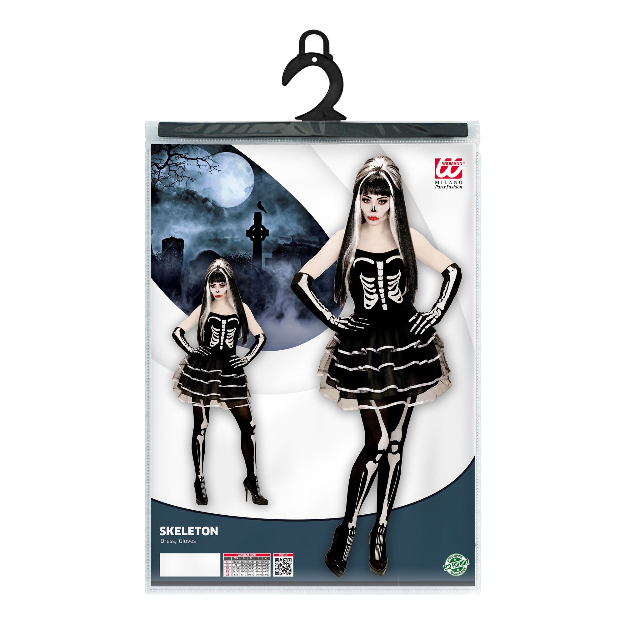 das-kost-mland-lady-skelett-korsage-kost-m-kleid-m image 2