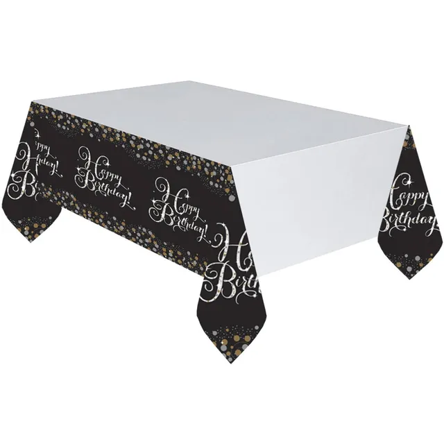 das-kost-mland-happy-birthday-sparkling-tischdecke-120x180cm-schwarz-gold image 1