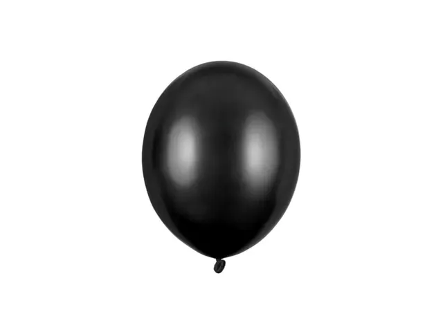 das-kost-mland-dekorationen-luftballon-12cm-uni-metallic-100-schwarz image 1