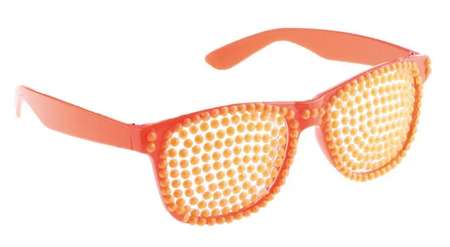 das-kost-mland-neon-party-brille-orange-80er-kost-m image 1