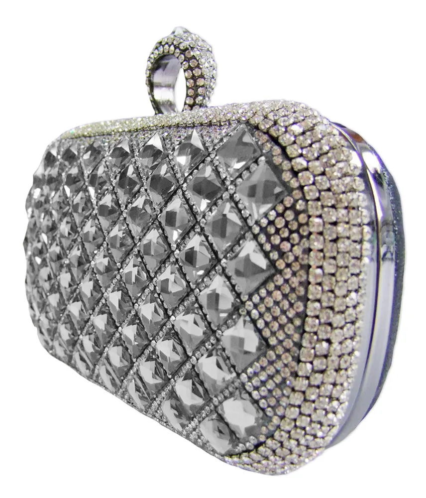 das-kost-mland-accessoires-mosaik-clutch-handtasche-schwarz image 1