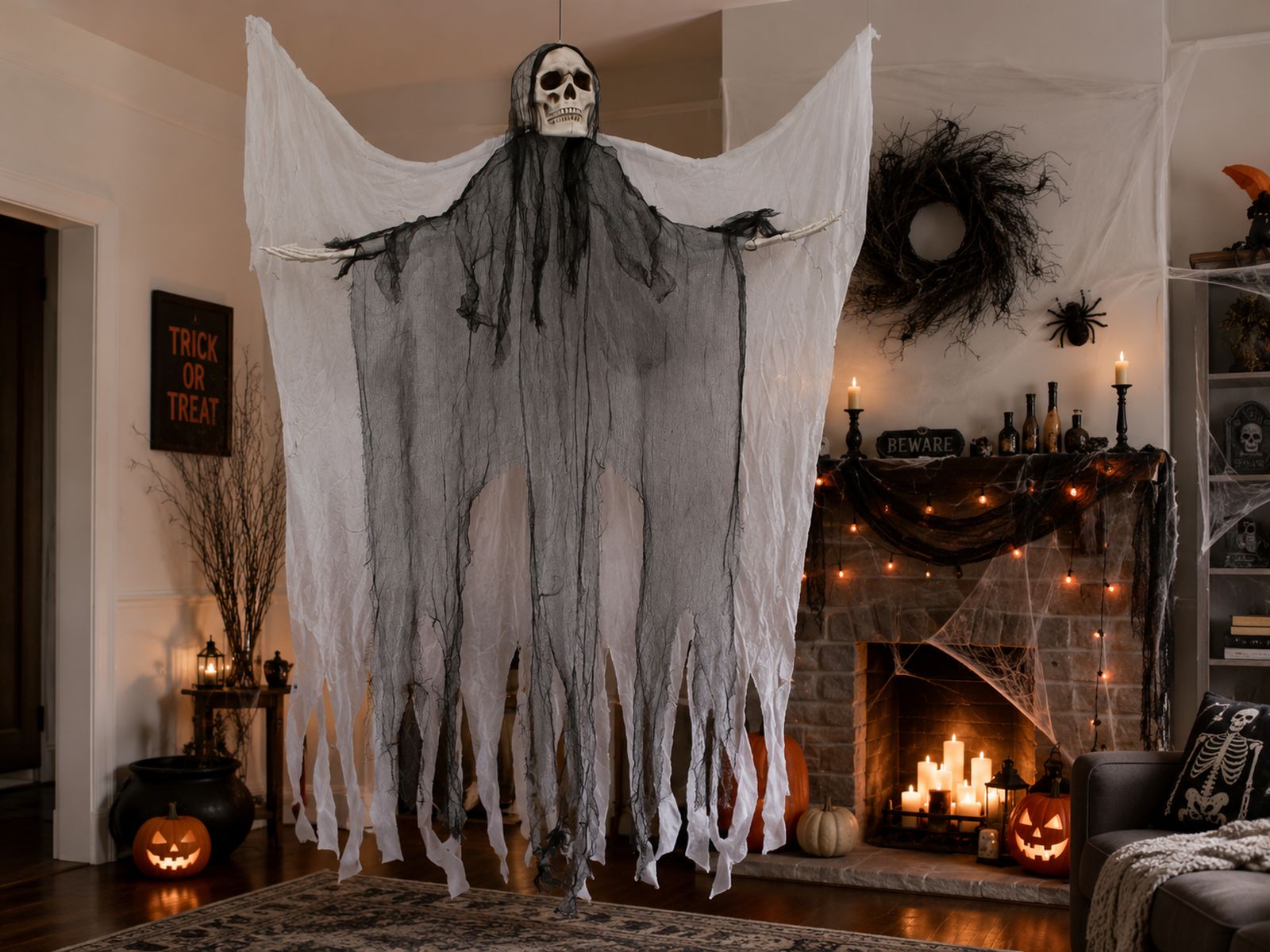 das-kost-mland-todesengel-halloween-h-ngefigur-180-cm-mit-fl-geln image 3