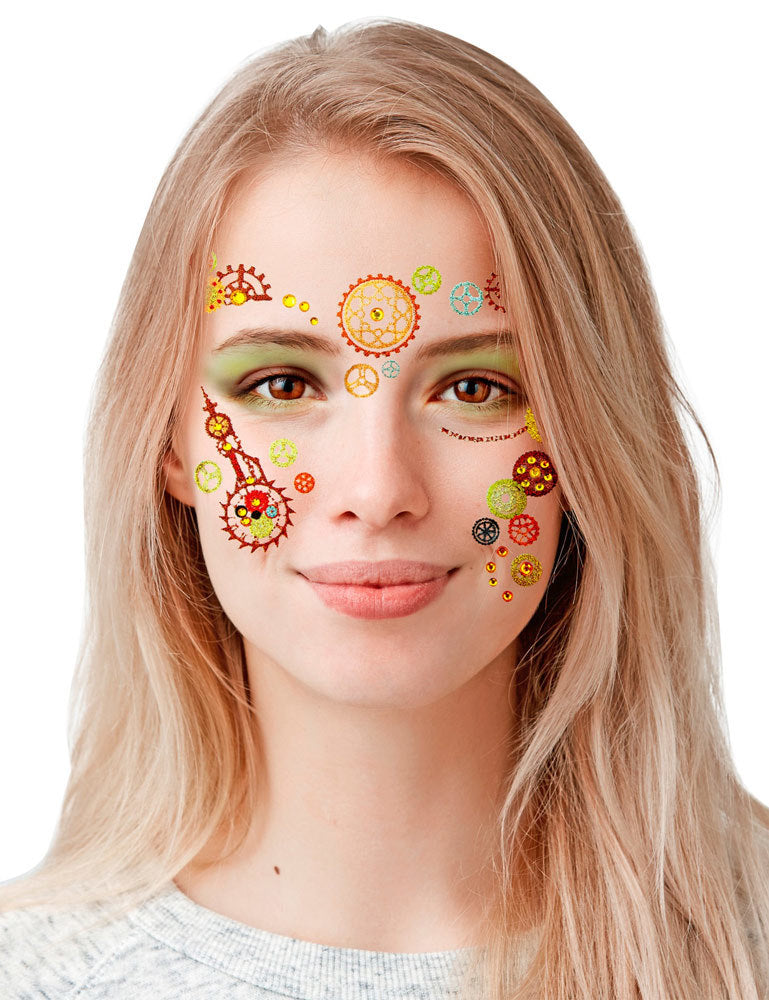 das-kost-mland-accessoires-face-art-tattoo-steampunk-bogen image 4