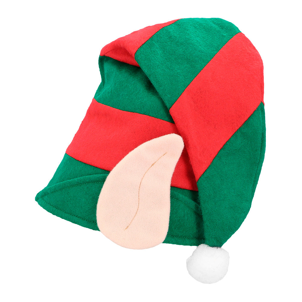 das-kost-mland-accessoires-elf-weihnachtsm-tze-mit-ohren-rot-gr-n image 4