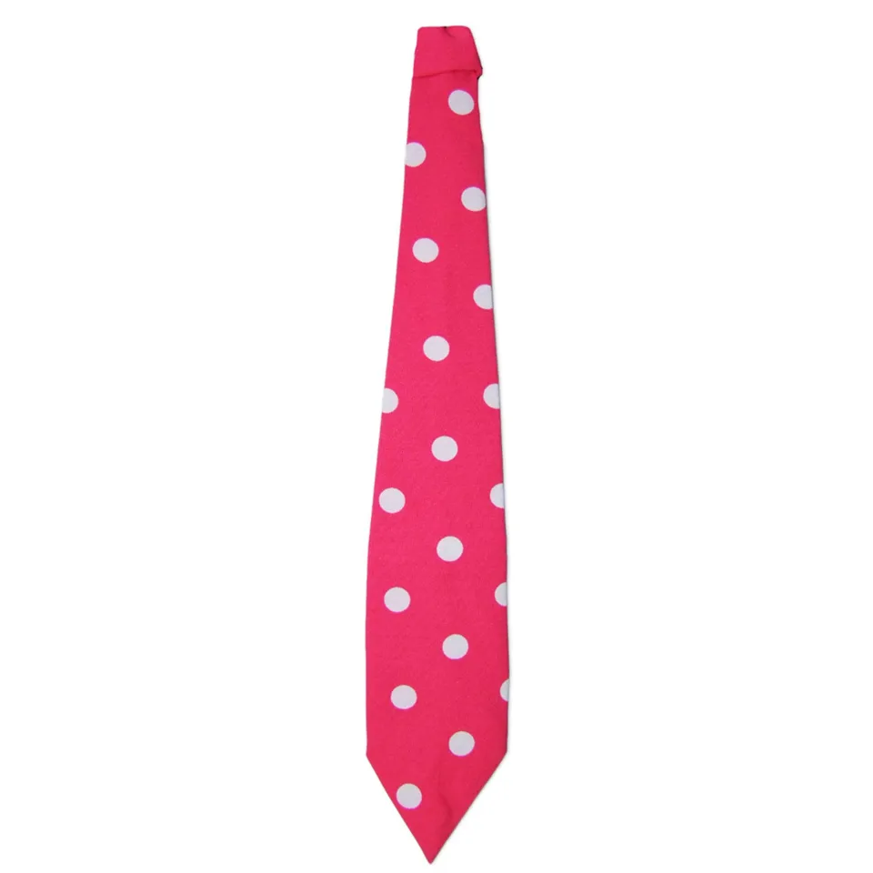 das-kost-mland-50er-jahre-krawatte-pink-punkte-fasching image 1