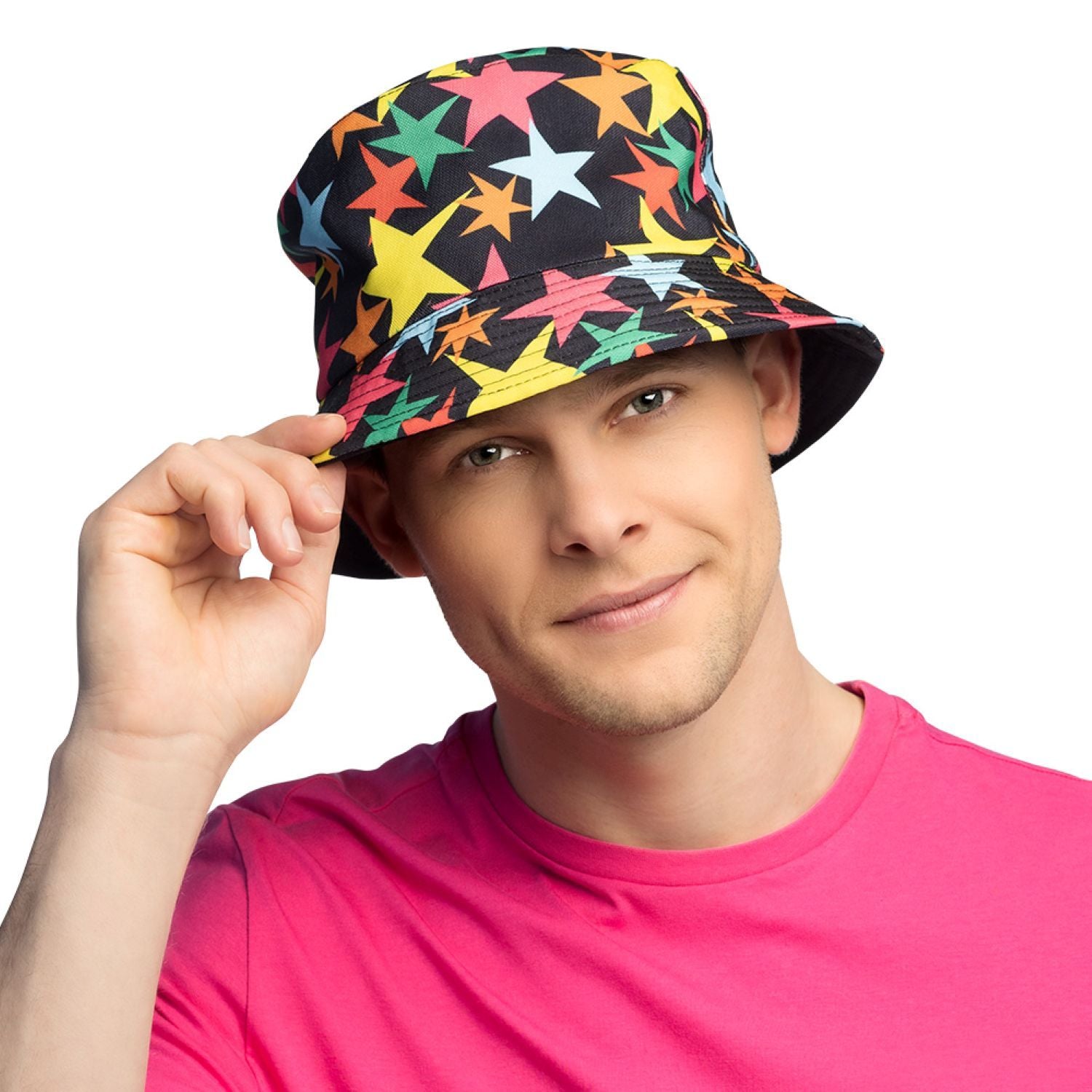 das-kost-mland-accessoires-fischerhut-stars-eimerhut-mehrfarbig image 1