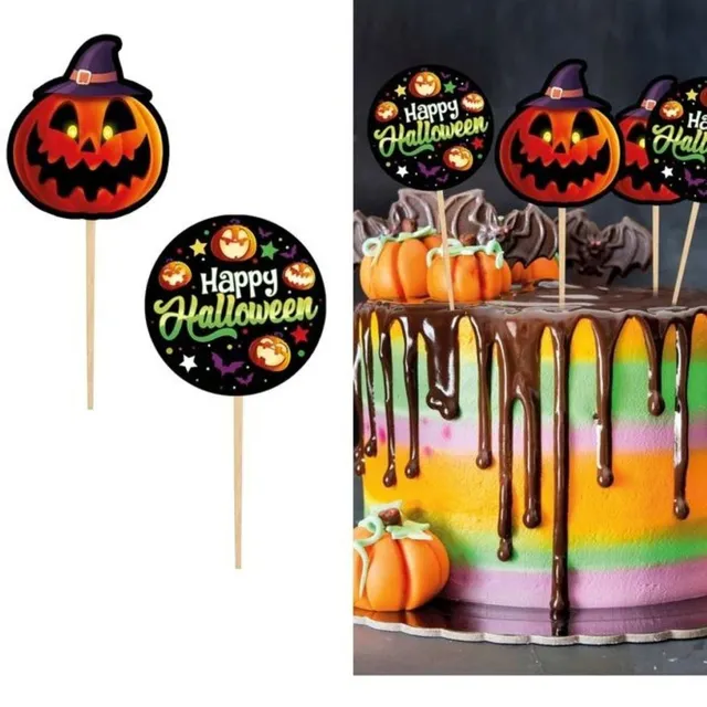 das-kost-mland-halloween-cake-topper-kleine-monster-6cm-12stk image 1