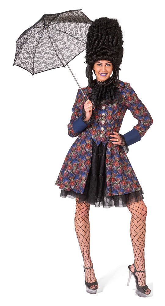 das-kost-mland-damen-barock-piratin-jacke-mit-jabot-totenkopf image 2