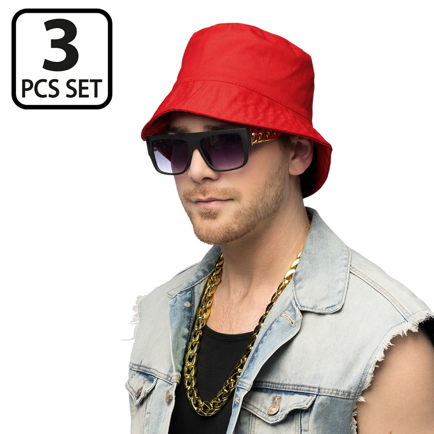 das-kost-mland-herren-90s-hip-hop-kost-m-set-3-tlg-rot image 2