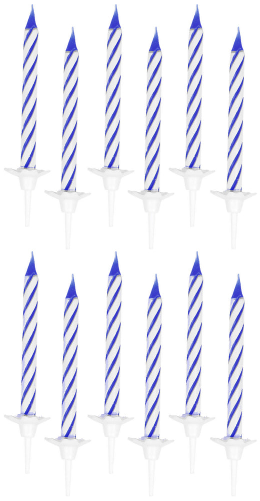 das-kost-mland-spiralkerzen-kuchenkerzen-blau-24-st-ck image 1