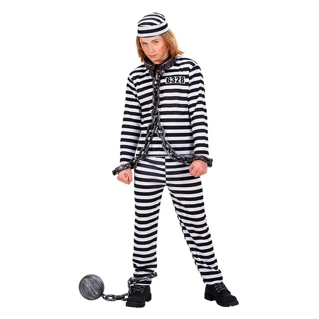 das-kost-mland-kid-str-fling-kost-m-schwarz-wei-gr-128-fasching image 1