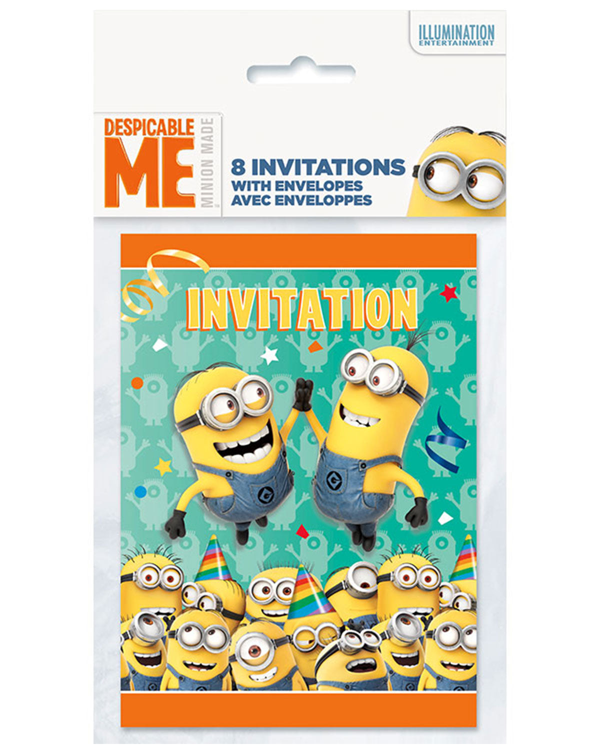 minions-einladungskarten-8-st-ck-13x9cm-kindergeburtstag image 3