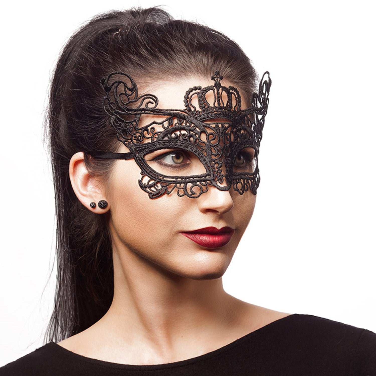 das-kost-mland-accessoires-augenmaske-stoff-schwarz-krone image 1