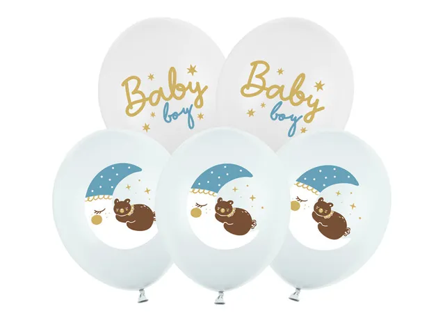 luftballon-baby-boy-30-cm-6-st-ck-hellblau image 1