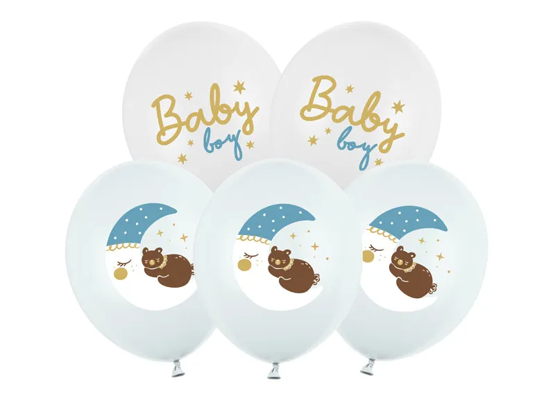 luftballon-baby-boy-30-cm-6-st-ck-hellblau image 1