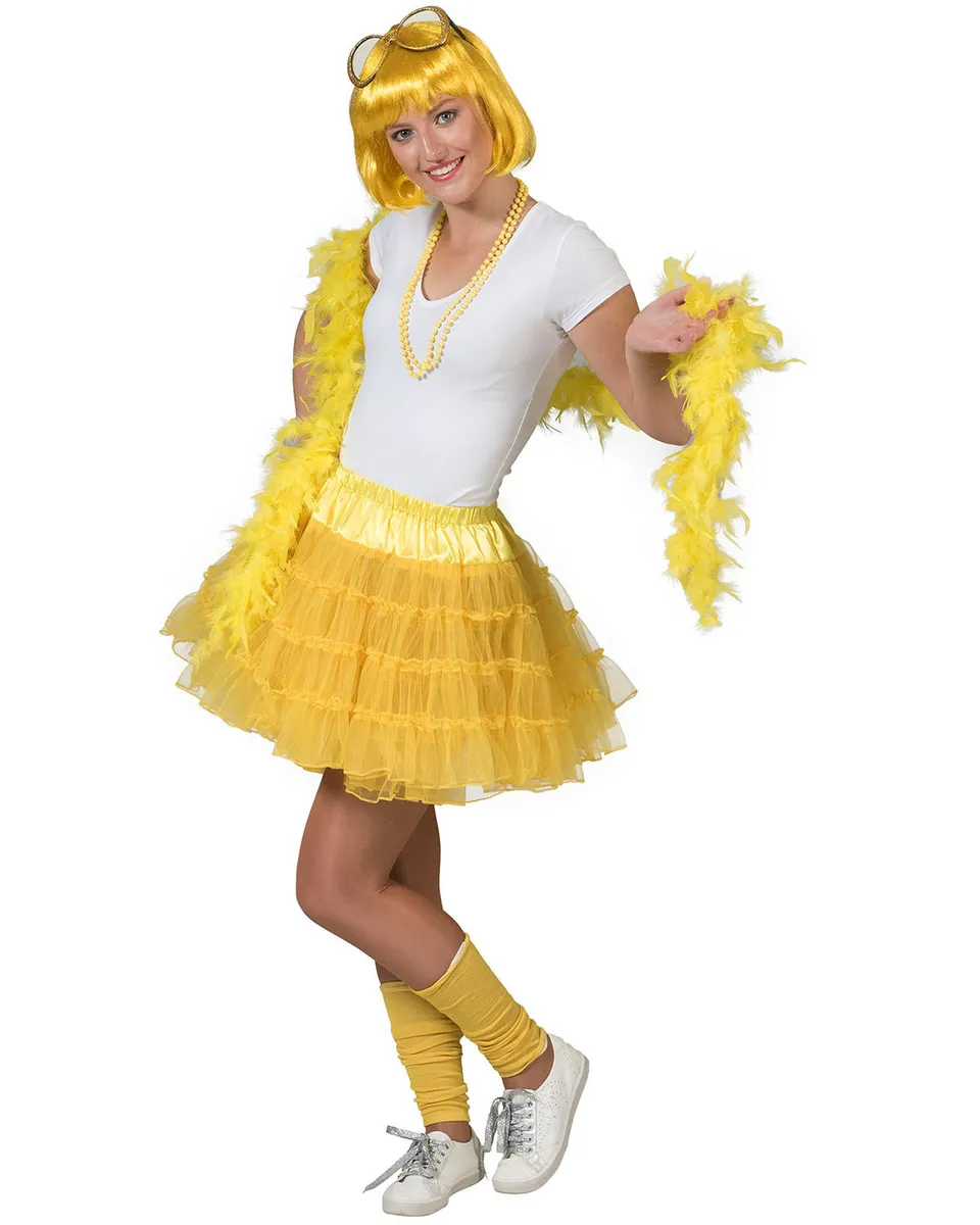 das-kost-mland-karina-petticoat-damen-t-llrock-33cm-gelb image 1