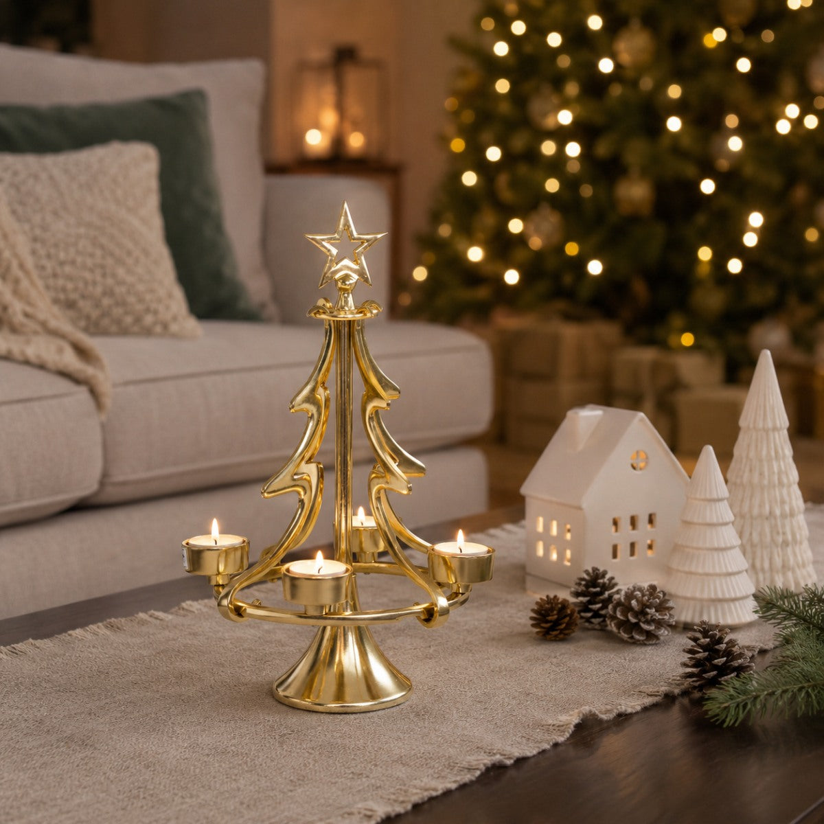 riffelmacher-kerzenst-nder-weihnachtsbaum-gold-22x37cm-24168 image 3