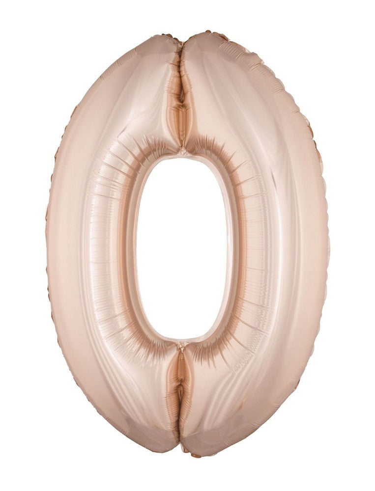 das-kost-mland-xxl-zahlen-folienballon-100cm-ros-gold image 2