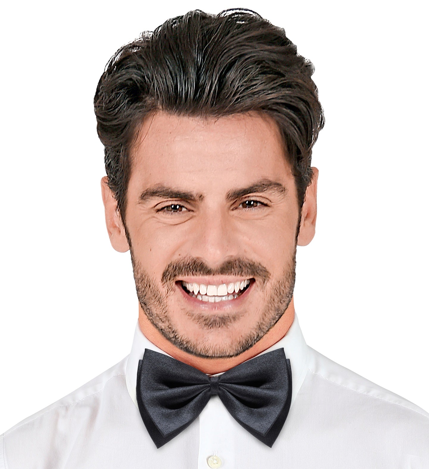 fliege-deluxe-schwarz-herren-fliege-querschleife-fasching image 2