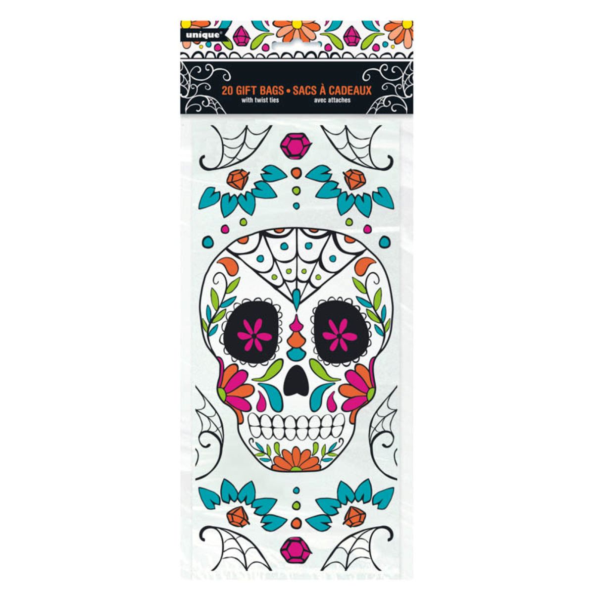 das-kost-mland-dekorationen-geschenkt-te-cello-skull-day-of-dead-20-st image 1