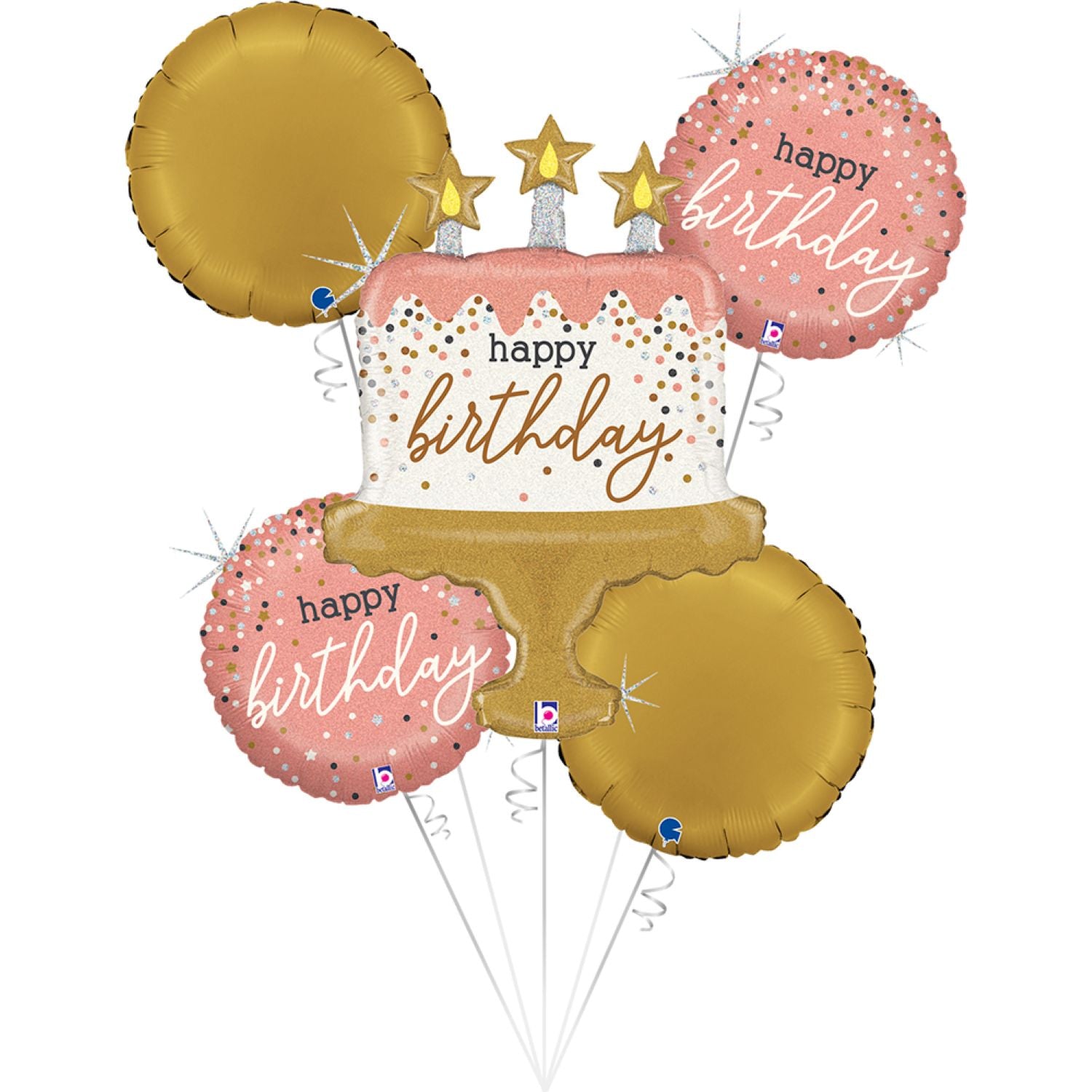 das-kost-mland-folienballon-kuchen-happy-birthday-set-5-teilig image 1