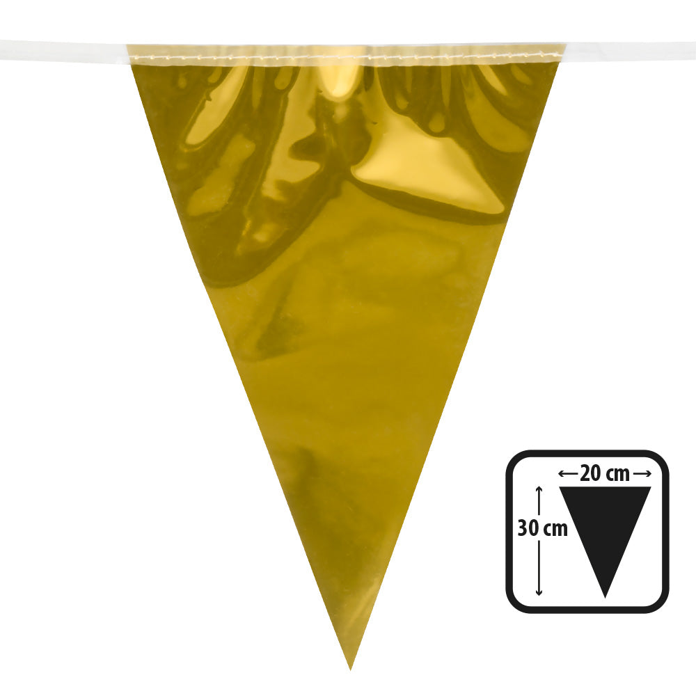 das-kost-mland-wimpelkette-metallic-gold-10m-girlande-pe image 2
