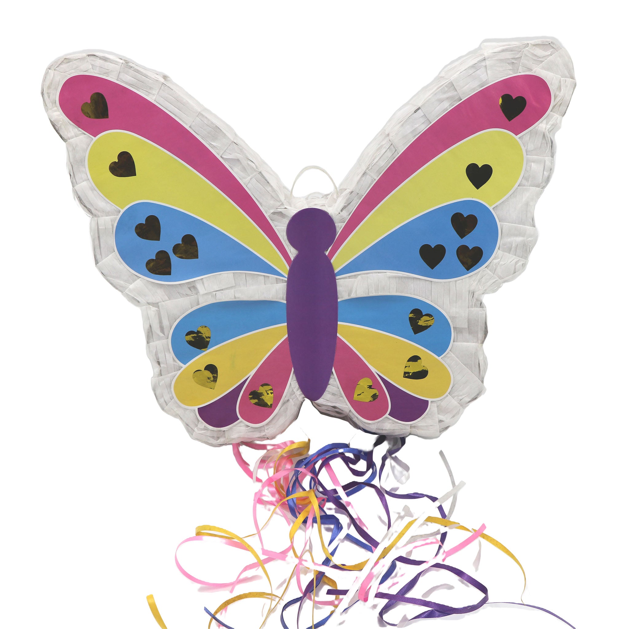 das-kost-mland-pinata-schmetterling-pinata-pink-blau-gelb-42cm image 1