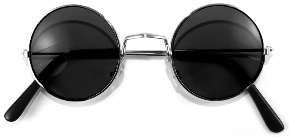 das-kost-mland-lennon-brille-nickelbrille-schwarz-rund image 1