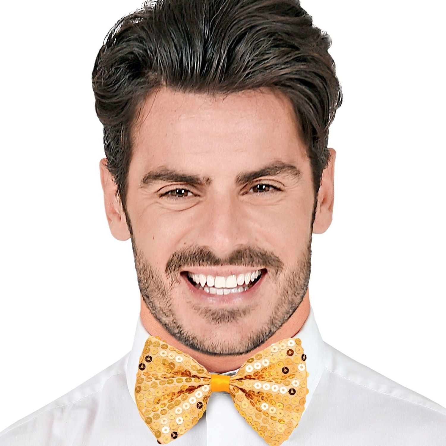 das-kost-mland-pailletten-fliege-gold-polyester image 3