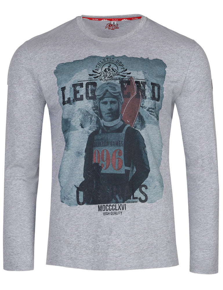 piz-pal-unterhaching-langarmshirt-herren-grau-m-baumwolle image 1